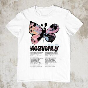Heavenly BAND World Tour 2026 White Music Cotton T Shirt 73